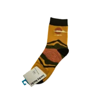 جوراب فانتزی طرح غروب نیم ساق lucky socks