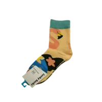جوراب فانتزی ساق بلند طرح فلامینگو lucky socks