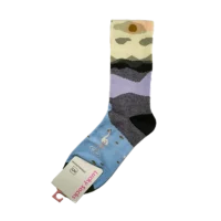 جوراب ساق بلند فانتزی طرح طبیعت برند lucky socks