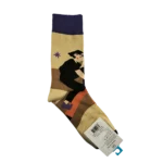 جوراب فانتزی ساق بلند طرح مینیمال خانم lucky socks