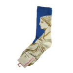 جوراب فانتزی ساق بلند طرح مینیمال یونانی برند lucky socks