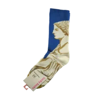 جوراب فانتزی ساق بلند طرح مینیمال یونانی برند lucky socks